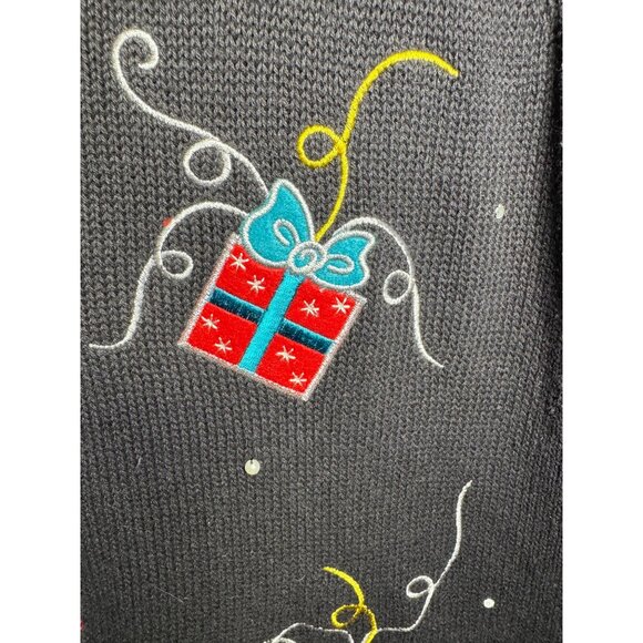 Holiday Editions Women XLarge black Christmas Sweater Vest - Picture 13 of 15